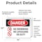 Signmission No Swimming No Lifeguard On Duty, 14 in W x Rectangle, Vinyl Decal OS-2PACK-DS-D-1014-L-1711 - alternate 4